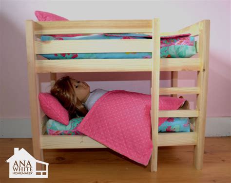 Build DIY Doll Bunk Bed Plans For 18 Inch Dolls PDF Plans Wooden