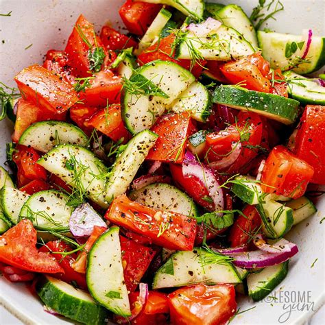 Cucumber Tomato Salad - Health Fitness Design