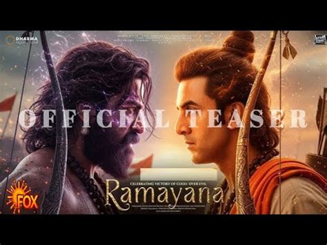 ramayana official teaser ranbir kapoor yush sunny deol sai pallavi