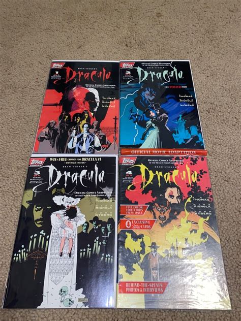 Bram Stoker S Dracula Topps Comics Lot Complete Not