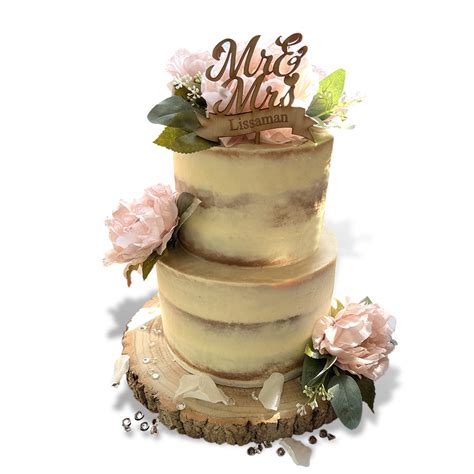 Simply Marvellous Cakes Wedding Naked 2 Tier