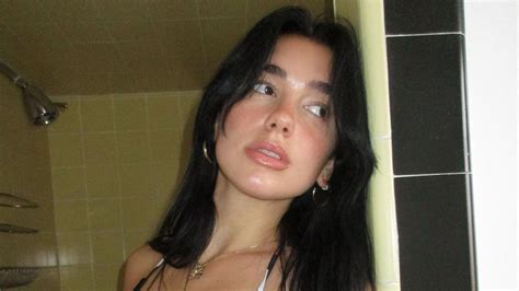 Dua Lipa Sets Pulses Racing In Skimpy Black Bikini Hello