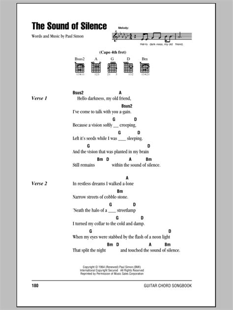 The Sound Of Silence | Sheet Music Direct