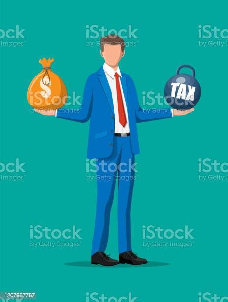 Tax Burden Concept Stock Illustration Download Image Now Balance