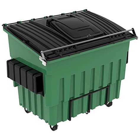 Toter Fl53c 11358 Organics 3 Cubic Yard Green Front End Loading Mobile