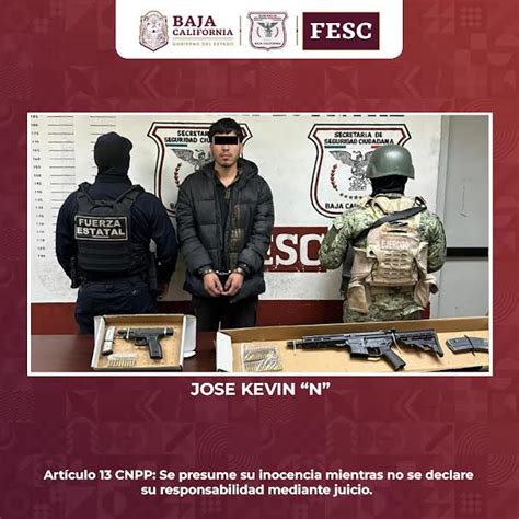 Detienen Fesc Y Sedena A Hombre Con Armas De Fuego En Mexicali