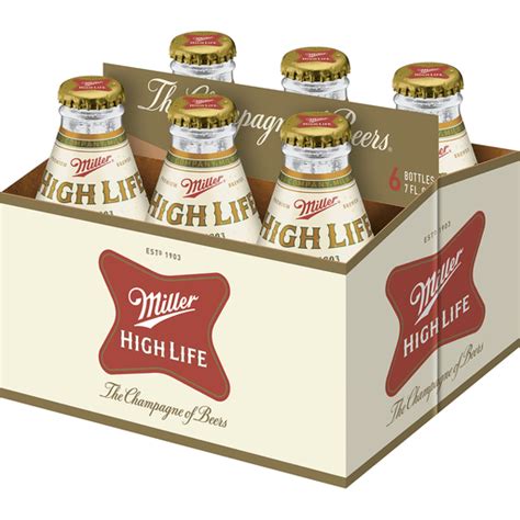 Miller High Life 7 Oz 6 Pk Lagers Superlo Foods