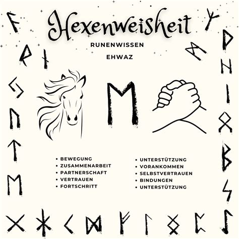 Runenwissen Rune Ehwaz Wanderhexe Org