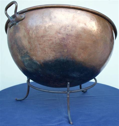 French Antique Large Hand Hammered Copper Pot At Stdibs