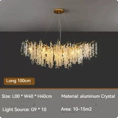 Afralia Modern Crystal Chandelier For Living Room Dining Bedroom