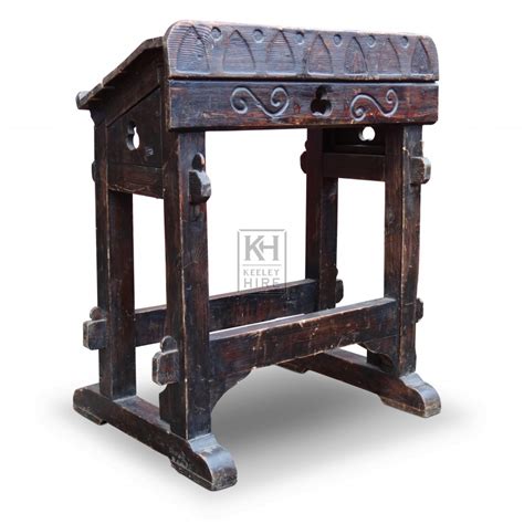 Lecterns Prop Hire Simple Carved Lectern Keeley Hire