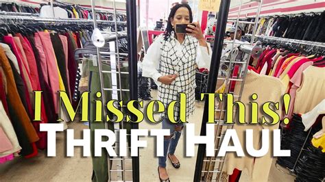 Thrift With Me Always Check For Flaws Transitional Finds Styling Try On Haul Model