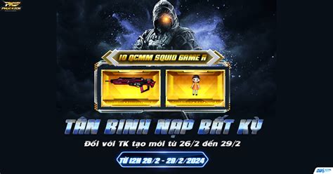 SK Nạp chỉ từ kim cương từ Tân thủ nhận ngay QCMM Squid Game A cực HOT