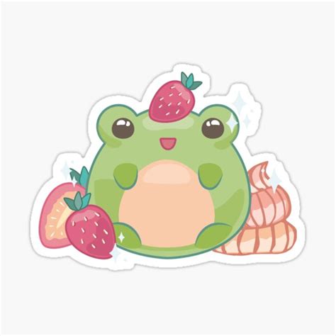 Cute Sticker Pack Frogs Frog Ts Strawberry Frog Stickers Frog