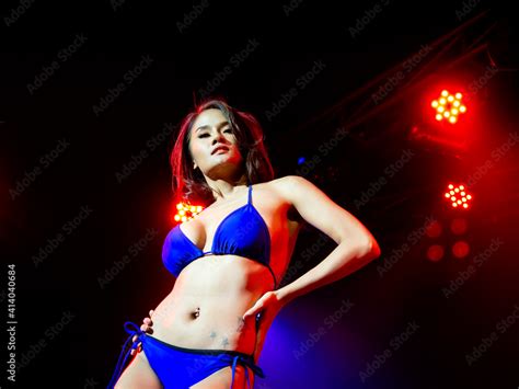 Asian Sexy Woman In Bikini Dancing Show On Stage Stock Photo Adobe Stock