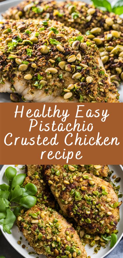 Healthy Easy Pistachio Crusted Chicken Recipe Cheff Recipes