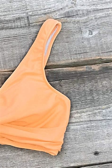 Women S Bikini Set Twist Front Tie Side Bikini Swimsuit Two Piece Swimwear Bathing Suits Fruugo Se