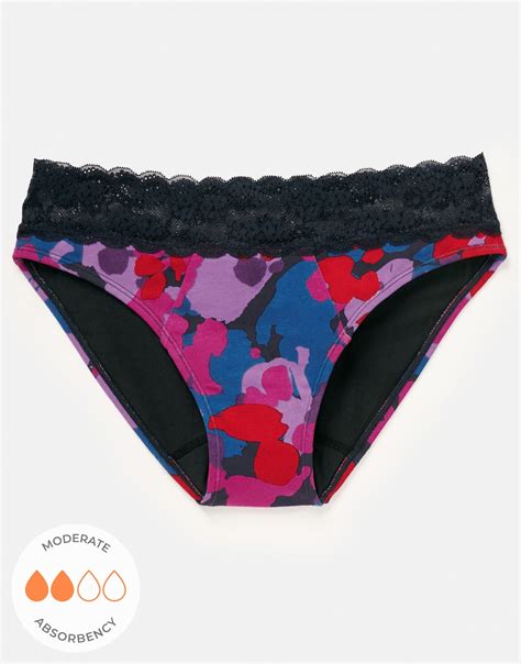 Alice Bikini Novelty Pink Plus Period Panties Adore Me