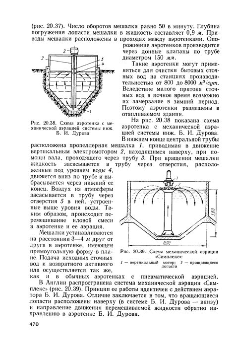 Схема механической аэрации «Симплекс»