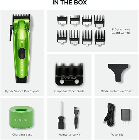 Cocco Hyper Veloce Pro Clipper - Graphene Taper Blade Hair Clippers