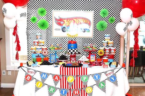 Kara S Party Ideas Hot Wheels Car Birthday Party Kara S Party Ideas