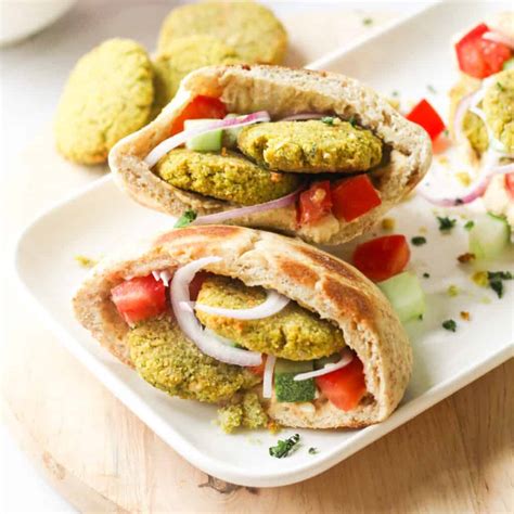 Falafel Hummus Pita Pocket Sandwiches – My Plantiful Cooking