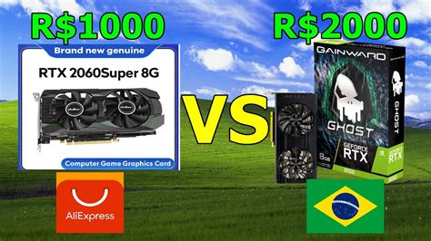 RTX 2060 SUPER DO ALIEXPRESS Vs RTX 3050 BRASILEIRA TESTES