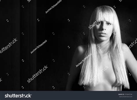 Portrait Attractive Nude Woman Covering Her Stock Photo Shutterstock