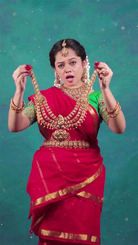 Actress Anitha Sampath Wearing Littlefingers Jewellery Fashion Blouse