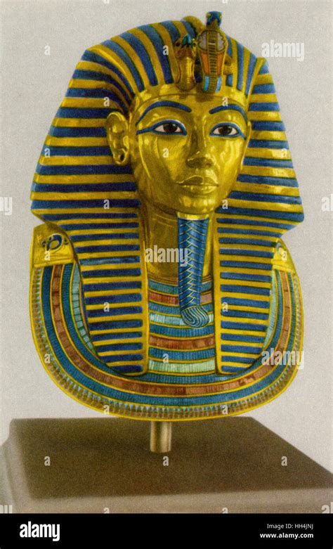 Iconic Funerary Mask Of Pharao Tutankhamun Reigned 1332 1323 Bc