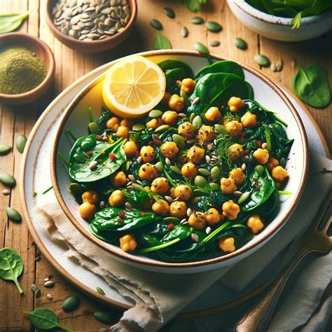 Spinach And Chickpea Stir Fry Recipe Fresh Herbs And Seeds Healthy Lunch Ideas — Alison Bladh