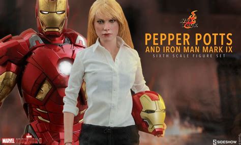 Hot Toys Pepper Potts And Iron Man Ix Sideshow Collectibles Iron Man Marvel Iron Man