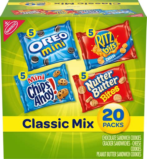 Amazon | Nabisco Classic Cookie and Cracker Mix (20-Count Box) by ...