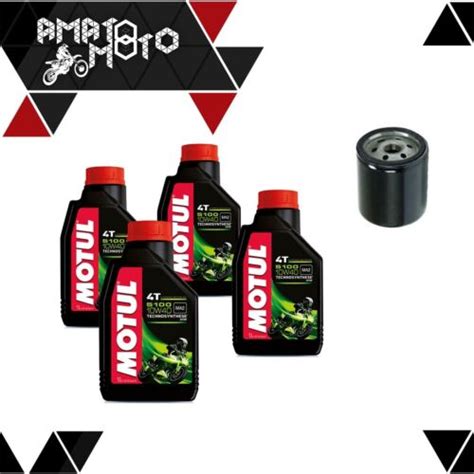 Service Filter HF138 4LT 5100 10W40 Motul Suzuki DL650 K4 K5 K6 V Strom