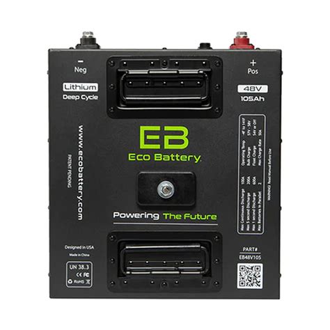 Eco Battery EB48V72 72Ah LiFePO4 Batery Bundle | AB