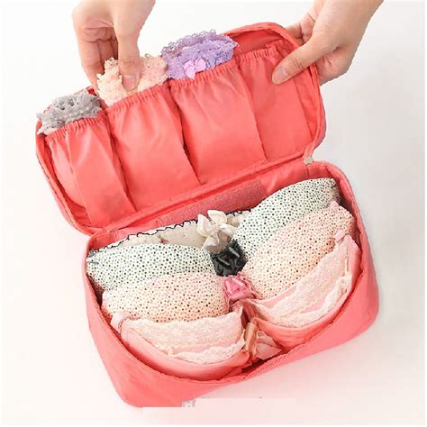 Porta Lingerie E Pe As Ntimas Organizador Viagem Necessaire Shopee Brasil