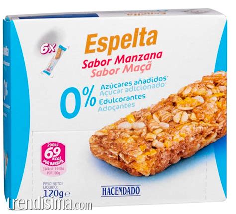 Barritas de espelta 0 azúcar de Mercadona