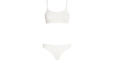 Hunza G Phoebe Bikini In White Lyst