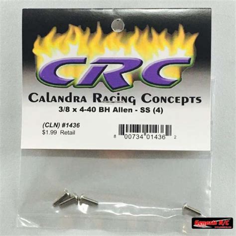 CRC 1436 - 3/8 x 4-40 BH - SS (4) - Genesis RC Raceway