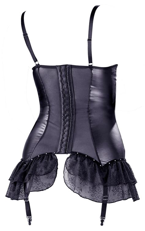 COTTELLI LINGERIE OPEN CUP BURLESQUE CORSAGE SET Coco Lamar