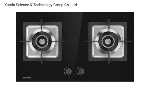 Xunda High Standard 2 Burner Inner Built In Gas Hob Tempered Glass