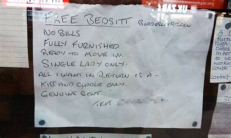 Rise In Number Of Landlords Offering Free Rent For Sex Daily Mail Online