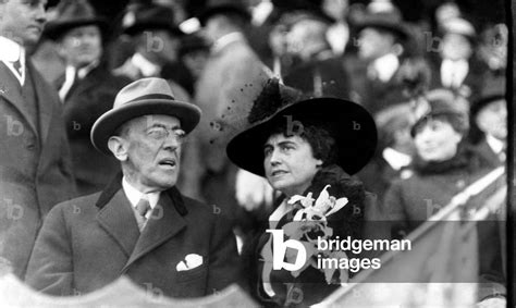 Woodrow Wilson With His Wife