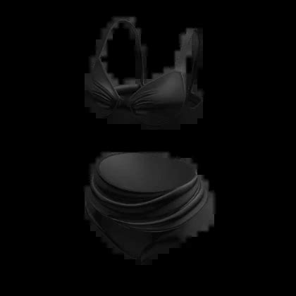 traje de baño negro bikini de verano Roblox