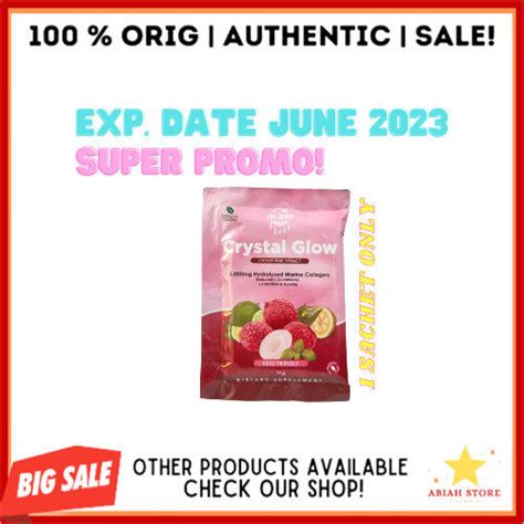 Promo Crystal Glow Lychee Collagen Drink Sachet Only By Jrk Dream