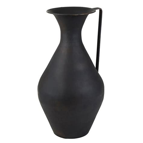 Black Metal Pot with Handle - [Consumer]47th & Main