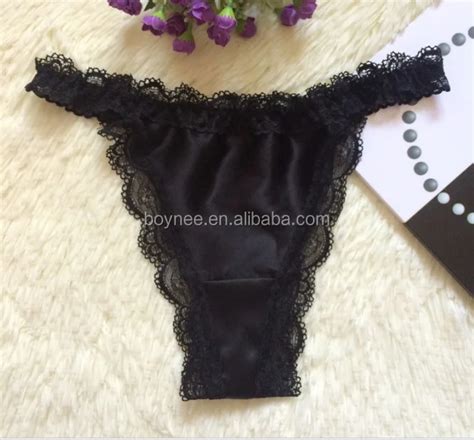 Luxury Natural Silk Women S Lace Multicoloured Thongs String Bikini Panties Sexy Wear Soft