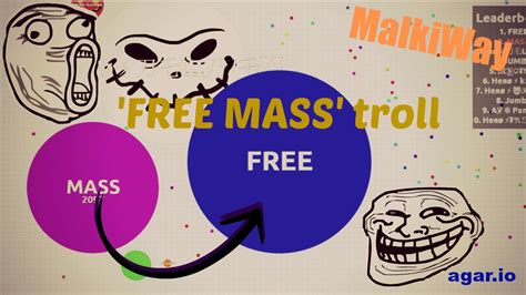 Agario New Trick Free Mass Troll Agario Gameplay Youtube