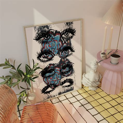 Naked Eyes Matte Poster Album Cover Posters Band Posters Coquette Room Decor Aesthetic Moss