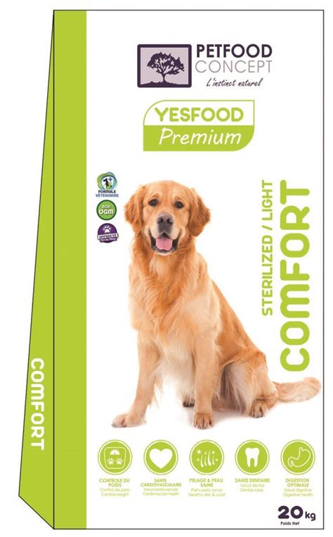 Yesfood Premium Comfort Aliment Complet Pour Chiens